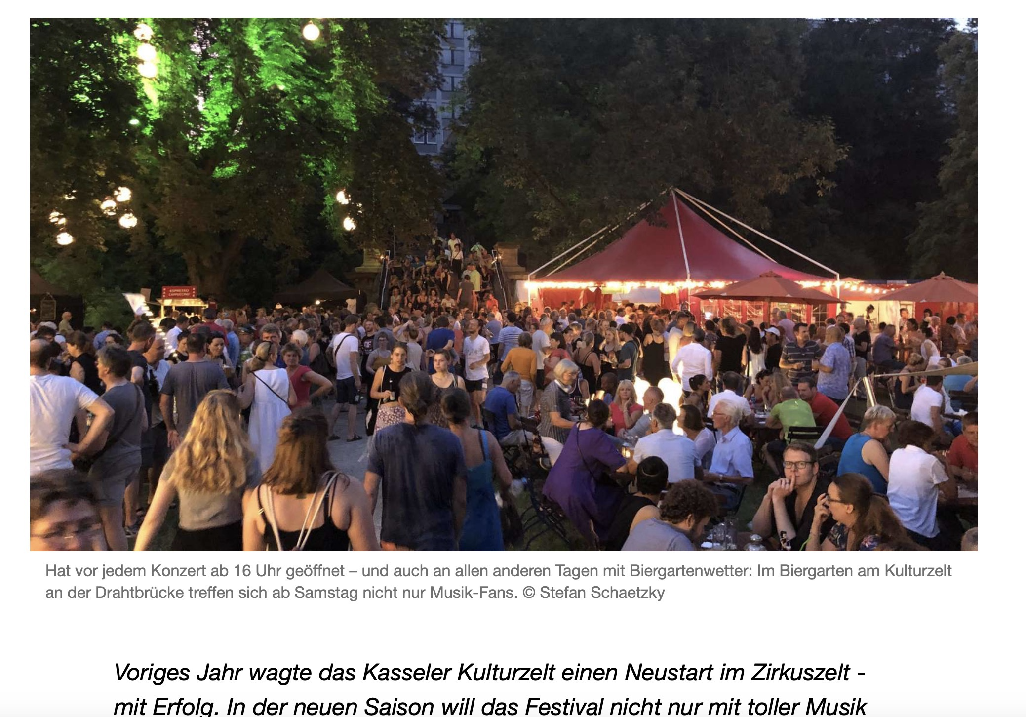 Kulturzelt in Kassel: Darum freuen wir uns auf die neue Festival-Saison
